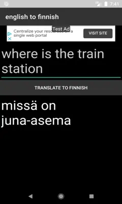 english to finnish translator android App screenshot 1